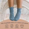 CozyWay Toddler Grip Socks - Non-Slip Toddler Socks With Grippers - Soft Cotton Blend Comfort Fit - Reinforced Toe for Boys & Girls - 3T-5T, Pack of 12, Pink/White/Gray view 4
