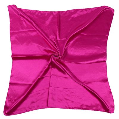 35" Womens Large Satin Square Scarf Silk Feeling Hair Wrapping Gift Headscarf Scarves Rose Red