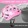Toddler-Kids Ultralight Helmet with Knee-Elbow-Wrist-Pads - Acorn Pattern Adjustable for Boys Girls Bike Skate Scooter view 2