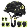 Toddler-Kids Ultralight Helmet with Knee-Elbow-Wrist-Pads - Acorn Pattern Adjustable for Boys Girls Bike Skate Scooter view 1