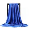 35" Womens Large Satin Square Scarf Silk Feeling Hair Wrapping Gift Headscarf Scarves Royal Blue view 2