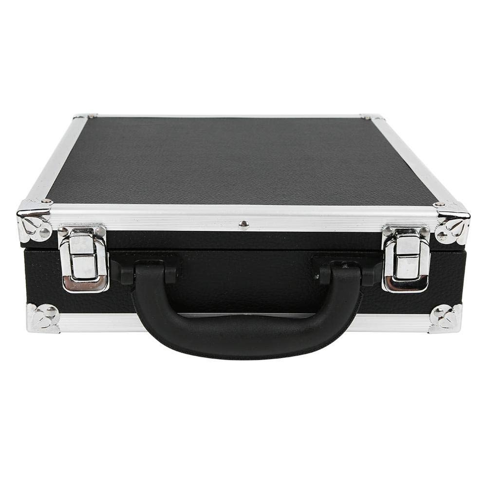 Alomejor Billiard Balls Storage Box Billiard Pool Ball Carrying Case Box Holder Container with Carry Handle for Snooker Billiard