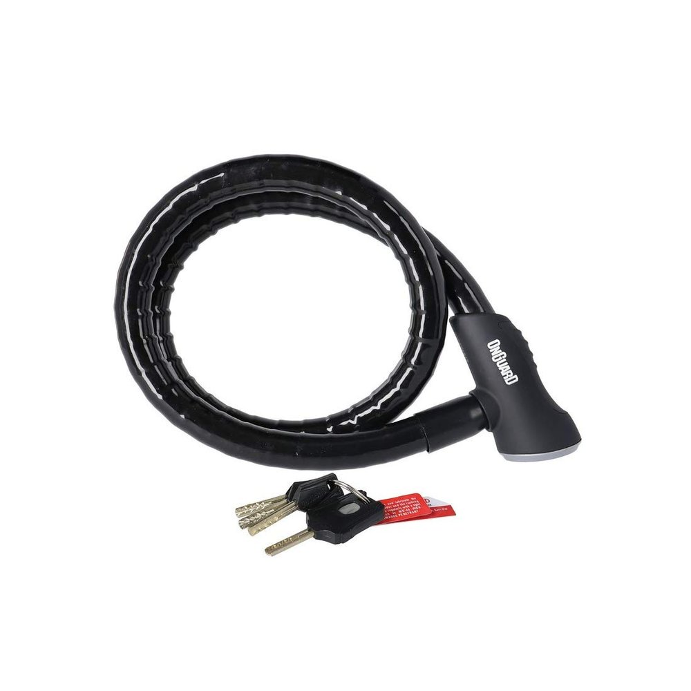 ONGUARD Unisex_Adult Rottweiler Armoured Cable Lock, Grey, 1 Size