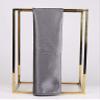 35" Womens Large Satin Square Scarf Silk Feeling Hair Wrapping Gift Headscarf Scarves Dark Gray view 3