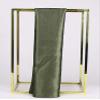 35" Womens Large Satin Square Scarf Silk Feeling Hair Wrapping Gift Headscarf Scarves Army Green view 3
