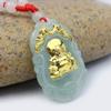 EASTCODE Unisex Buddha Gold Jade Pendant Discount Good Luck Necklace for Women Men view 2