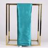 35" Womens Large Satin Square Scarf Silk Feeling Hair Wrapping Gift Headscarf Scarves Cyan Blue view 3