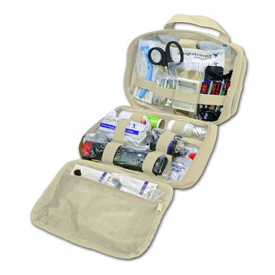 Lightning X Rip-Away Officer's Patrol Tactical Gunshot & Trauma IFAK Kit w/Headrest Mount (Fill Kit Only (No Bag))