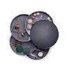 Fullgaden Organizer, 4-Tier 360 Degree Rotating Jewelry Storage Box for Earring Bracelets Rings Fits Small Spaces on Dressers, Black view 2