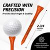 2  Bamboo Golf Tees, Customizable Golf Tees with 24 Characters for Messages Imprinted in Black, Essential Equipment & Ideal Gift for Golfers, Pack of 500, Assorted Mix view 3