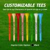 2  Bamboo Golf Tees, Customizable Golf Tees with 24 Characters for Messages Imprinted in Black, Essential Equipment & Ideal Gift for Golfers, Pack of 500, Assorted Mix view 4