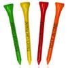 3  Bamboo Golf Tees, Customizable Golf Tees with 27 Characters for Messages Imprinted in Black, Essential Equipment & Ideal Gift for Golfers, Pack of 250, Assorted Mix view 1