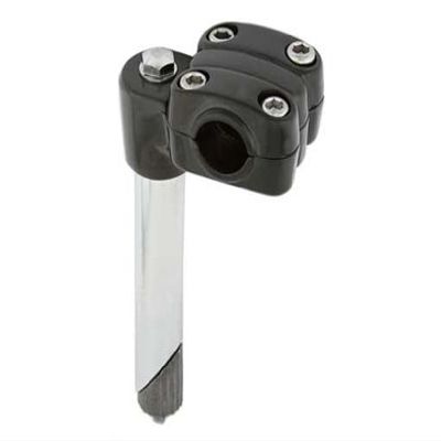Alta Bicycle Steel 4 Bolt Alloy BMX Quill Stem,Multiple Sizes & Colors. (Black, 22.2mm)