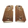 Walnut Floral Checkered Kimber Micro 380 Grips view 1