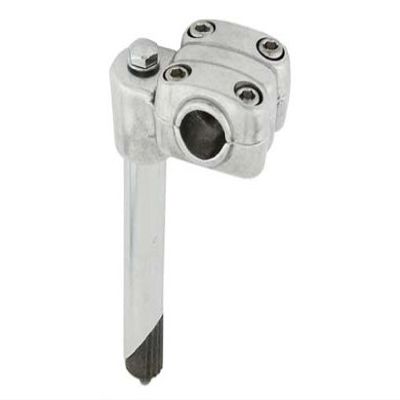 Alta Bicycle Steel 4 Bolt Alloy BMX Quill Stem,Multiple Sizes & Colors. (Chrome, 21.1mm)