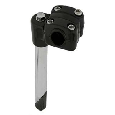 Alta Bicycle Steel 4 Bolt Alloy BMX Quill Stem,Multiple Sizes & Colors. (Black, 21.1mm)