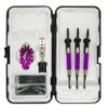 sure grip Viper Purple Soft Tip Darts with Dart Case & Accessories Choice of Flights 16 or 18 Grams Plus I Love Darts Bracelet (Dimplex Metallic, 16) view 3