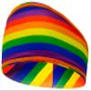 International Tie Unisex Sports Headband (Rainbow) view 2