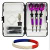 Sure Grip Viper Purple Soft Tip Darts with Dart Case & Accessories Choice of Flights 16 or 18 Grams Plus I Love Darts Bracelet (Dimplex Metallic, 18) view 1