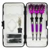 Sure Grip Viper Purple Soft Tip Darts with Dart Case & Accessories Choice of Flights 16 or 18 Grams Plus I Love Darts Bracelet (Dimplex Metallic, 18) view 2