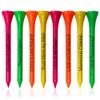 3  Bamboo Golf Tees, Customizable Golf Tees with 27 Characters for Messages Imprinted in Black, Essential Equipment & Ideal Gift for Golfers, Pack of 100, Neon Mix view 1