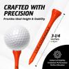3  Bamboo Golf Tees, Customizable Golf Tees with 27 Characters for Messages Imprinted in Black, Essential Equipment & Ideal Gift for Golfers, Pack of 1000, Neon Mix view 3