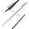 Obert 12pcs 31 Inch Archery Carbon Arrows 600 Spine with 4" Natural Feathers Fletching Hunting Targeting Arrow for Recurve Bow Longbow Compound Bow (White) view 3