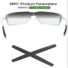 Mryok Replacement Earsocks for Oakley Probation Sunglasses - Gray view 2