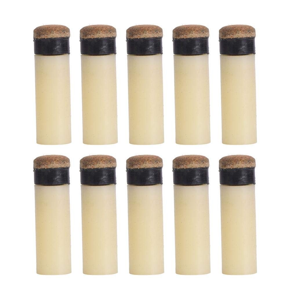 Alomejor 10pcs Cue Tips Pool Billiards Rod Stick Replacement Parts Repair Tool Supplies Accessories ?10mm/11mm/12mm/13mm?Optional Size?(11mm)