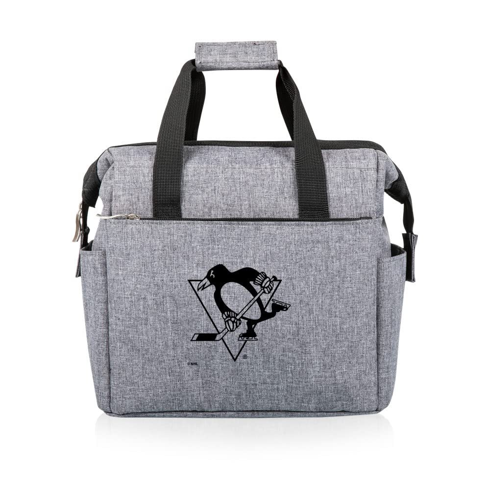 PICNIC TIME NHL Pittsburgh Penguins On The Go Lunch Bag - Soft Cooler Lunch Box - Insulated Lunch Bag