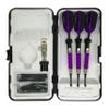 sure grip Viper Purple Soft Tip Darts with Dart Case & Accessories Choice of Flights 16 or 18 Grams Plus I Love Darts Bracelet (Harrows Retina Slim, 18) view 2