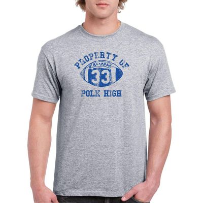 DIRTYRAGZ Property of Polk High Football (XX-Large) Gray