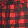 Leggings Depot Women's Relaxed fit Jogger Pants - Track Cuff Sweatpants with Pockets-S766, X-Large, Red Gingham view 4