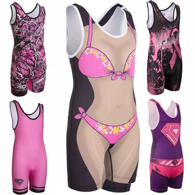 KO Sports Gear Unisex Wrestling Singlet for Adult Wrestlers - Wrestling Singlet for Men & Women - Bold Durable Uniform, Stretchy Breathable Material - Bikini, Adult X-Small