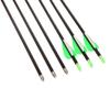 Obert 12Pcs 31 Inch Archery Carbon Fiber Arrows Spine 600 with Adjustable Arrow Quiver for Recurve Bow Compound Bow Hunting Practice view 2