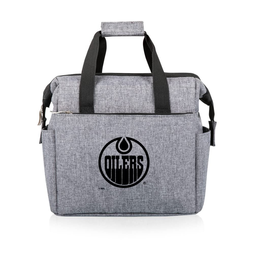 PICNIC TIME NHL Edmonton Oilers On The Go Lunch Bag - Soft Cooler Lunch Box - Insulated Lunch Bag