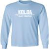 Koloa Surf Company Koloa Surf Mens Native Ride Logo Long Sleeve Cotton T-Shirt-Tall-2XLT-LightBlue/w view 1
