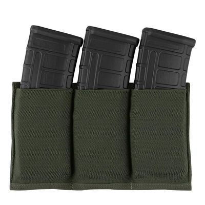 KRYDEX Molle 5.56mm Single/Double/Triple Magazine Pouch Speed Mag Pouches for .223 5.56 Magazine (RG-Triple Pouches)