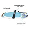 Xspec Kneeboard with Hook for Knee Surfing Boating Waterboarding with Padded Foam Surface, Black view 2