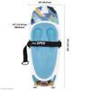 Xspec Kneeboard with Hook for Knee Surfing Boating Waterboarding with Padded Foam Surface, Black view 3