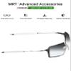 Mryok Replacement Earsocks for Oakley Probation Sunglasses - White view 3