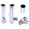 Amarine Made 4Pcs Lower Clamp Fishing Pole Rod Holder for Boat, Stainless Clamp on Fishing Rod Holder for Rails 7/8" to 1" view 2