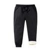 ZGZZ7 Men's Winter Warm Fleece Pants Sherpa Lined Sweatpants Active Thermal Running Joggers Pants (Black, S) view 1