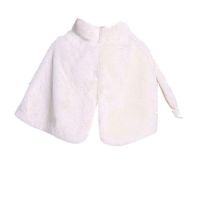 LeJulyeekay Girls Cozy Faux Fur Bolero Jacket Shrug Flower Girl Fur Wedding Shawl and Wraps