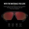 TOREGE Polarized Sports Sunglasses for Men Women - UV Protection Cycling Sunglasses for Running Fishing Cycling Driving Baseball Golf Glasses TR90 Frame TR21 Sniper (Bright Black&Black&Red Revo Lens) view 4