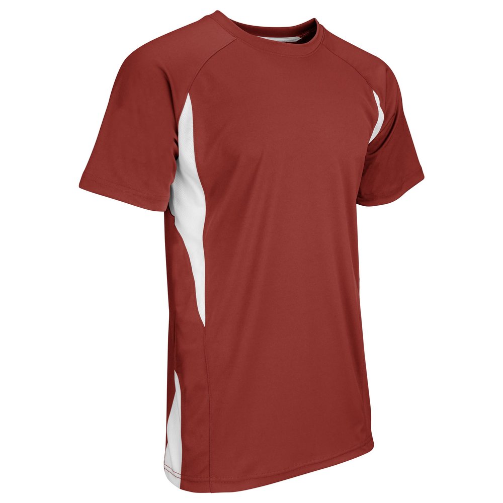 Champro Top Spin Lightweight Polyester Baseball Jersey, Youth Large, Cardinal,White