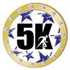 Crown Awards 5K Running Gold Rhinestone Pin, Gold Running Pins, 50 Pack view 1