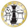 Crown Awards Chess Gold Rhinestone Pin, Gold Chess Pins, 30 Pack Prime view 1