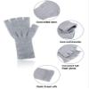 SATINIOR 4 Pairs Kids Long Half Winter Fingerless Gloves Knitted Arm Warmers Half Finger Mittens for Kids(Black+White+Gray+Navy Blue,for 6-10 Years Old) view 3