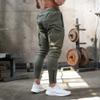 MECH-ENG Men's Active Tack Jogger Pants Fitness Tapered Sweatpants Slim Fit Trousers with Zipper Pockets(Army Green Small) view 4